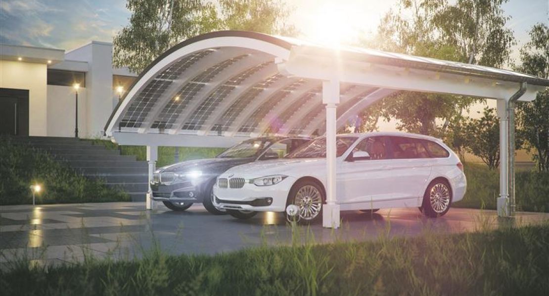 Mit Solarcarports Energie erzeugen, der einfache Weg den E-Wagen zu "tanken"