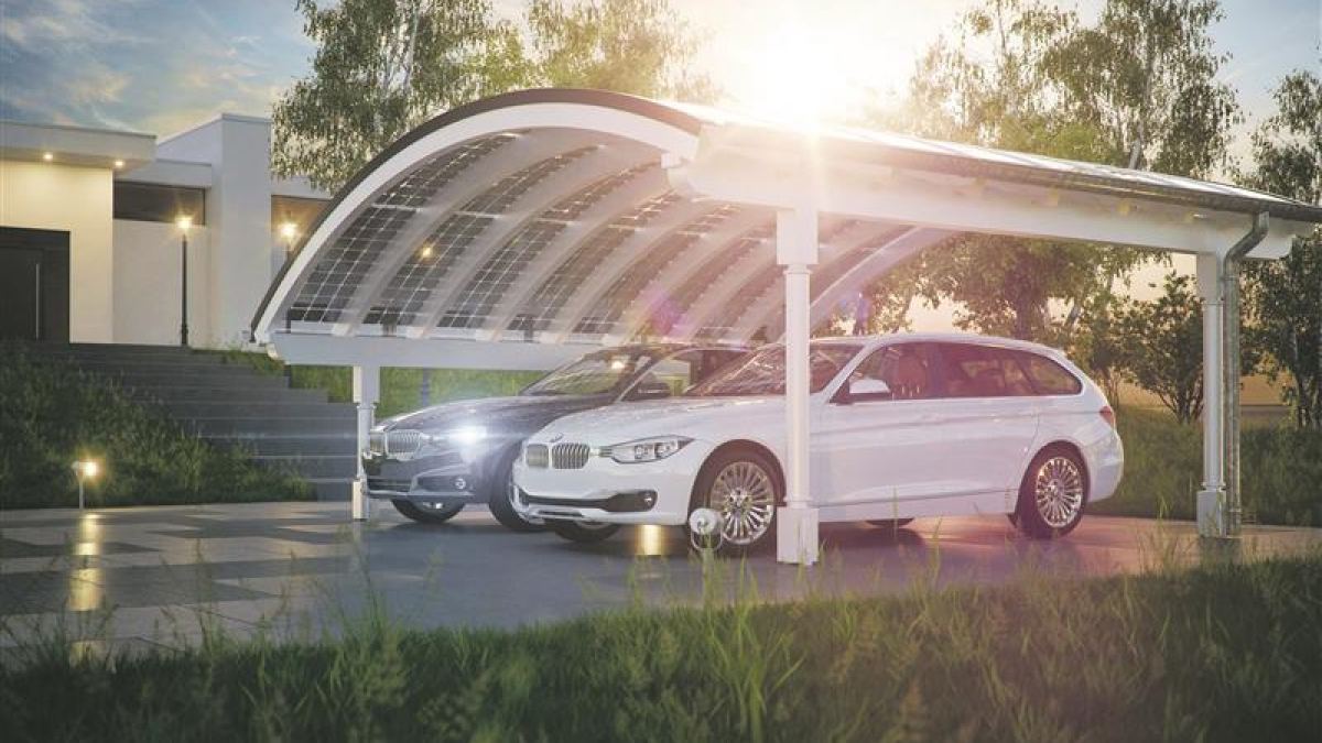 Mit Solarcarports Energie erzeugen, der einfache Weg den E-Wagen zu "tanken"